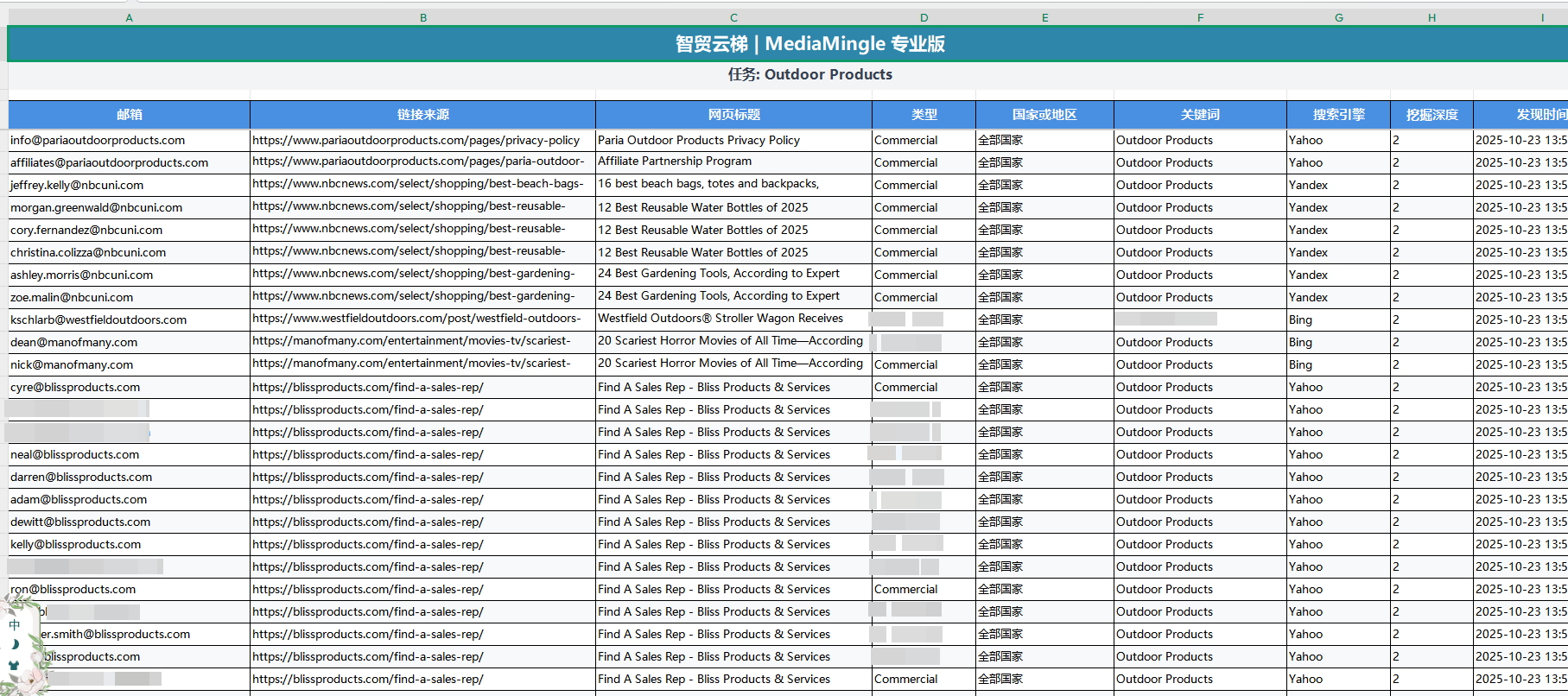 MediaMingle 专业版导出结果